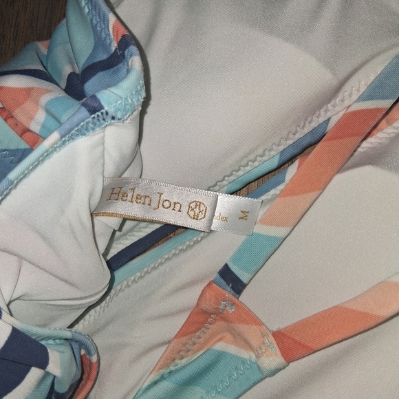 Helen Jon Del Rey Two Piece Lacuna Halter Swimsuit Size M - Picture 7 of 8